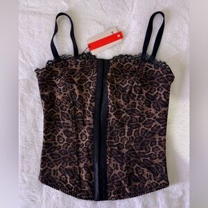 Popilush Chic Leopard Print Corset